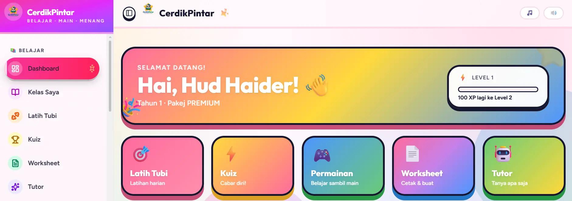 Dashboard CerdikPintar